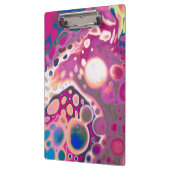 Paarse, blauwe en roze digitale moderne Abstracte Klembord (Links)