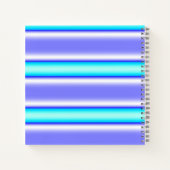 Paarse Blauwe en Witte Strepen Dankbaarheidsjourna Notitieboek (Achterkant)