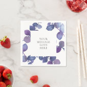 Paarse Blauwe Eucalyptusbladeren Servet (Insitu)