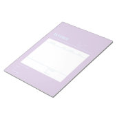 Paarse blauwe factuur voor kleine bedrijven notitieblok (Schuin)