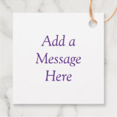 Paarse, blauwe, gouden en Blauwgroen zwenken Bedankjes Labels (Achterkant)