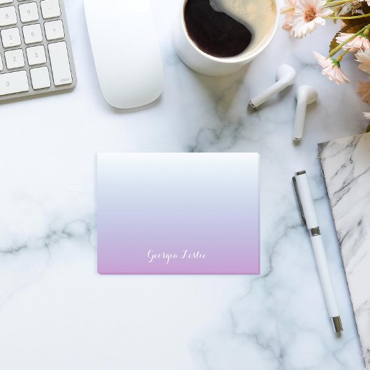 Paarse blauwe gradiënt Ombre Aangepast Post-it® Notes