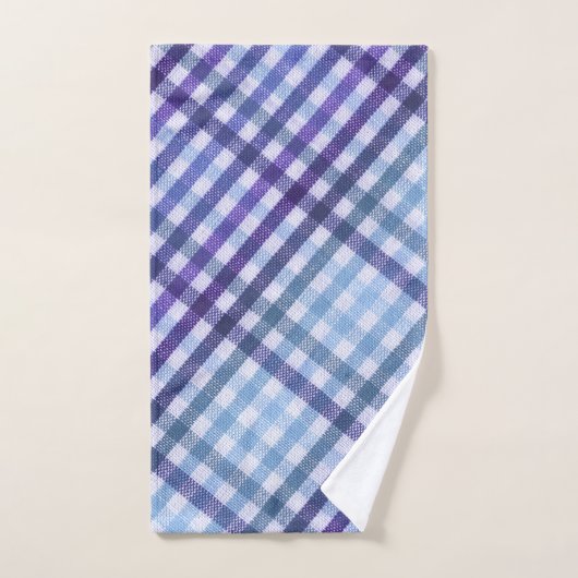 Paarse Blauwe Groene Abstracte Controle van de Wat Bad Handdoek (Handdoek)