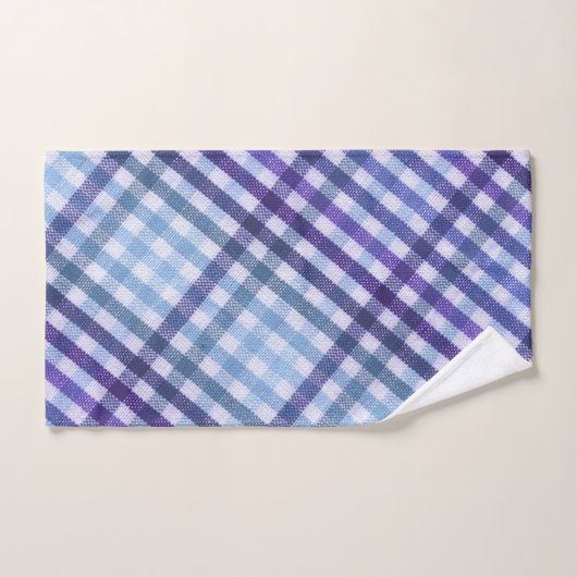 Paarse Blauwe Groene Abstracte Controle van de Wat Bad Handdoek (Handdoek)