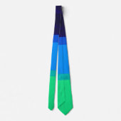 Paarse Blauwe Groene Oceaan moderne abstracte kuns Stropdas (Achterkant)