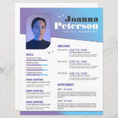 Paarse Blauwe Hervat (Sjabloon)