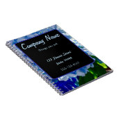 Paarse Blauwe Hortensia Boeketten Notitieboek (Rechterzijde)