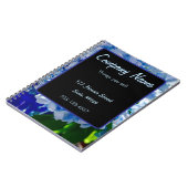 Paarse Blauwe Hortensia Boeketten Notitieboek (Linkerzijde)