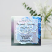 Paarse blauwe hortensia Vrijgezellenfeest Kaart (Staand voorkant)