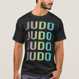 Paarse Blauwe Judo T-shirt