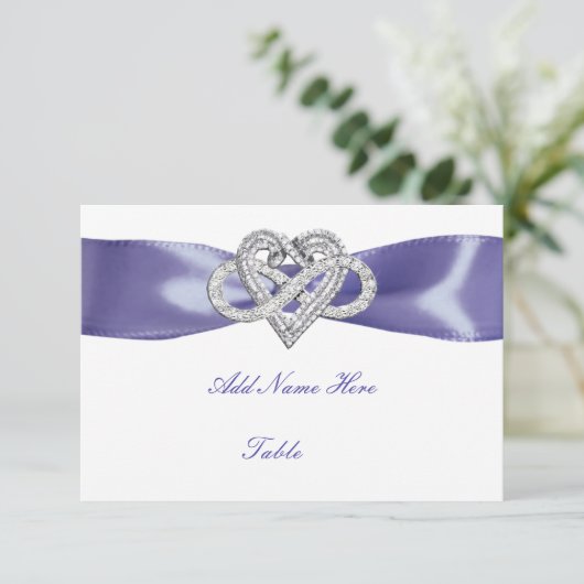 Paarse blauwe kaart voor binnenste hartslag (Staand voorkant)