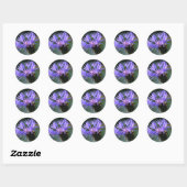 Paarse Blauwe Korenbloem Bruiloft Gift Sticker (Vel)