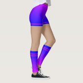 Paarse Blauwe Leggings Faux Shorts Sokken Uw Kleur (Rechts)