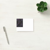  Paarse blauwe libellen op zwart Post-it® Notes (Kantoor)