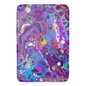 Paarse, blauwe, lichtvochtige kunst badmat (Voorkant Verticaal)