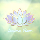 paarse blauwe lotusbloem raamsticker (Vel 3)