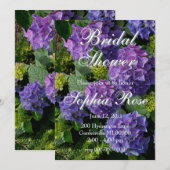 Paarse blauwe maagdenpalm hortensia's Vrijgezellen Kaart (Voorkant / Achterkant)