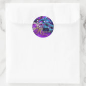 Paarse & Blauwe Maskers Maskerade Feest Sticker (Tas)