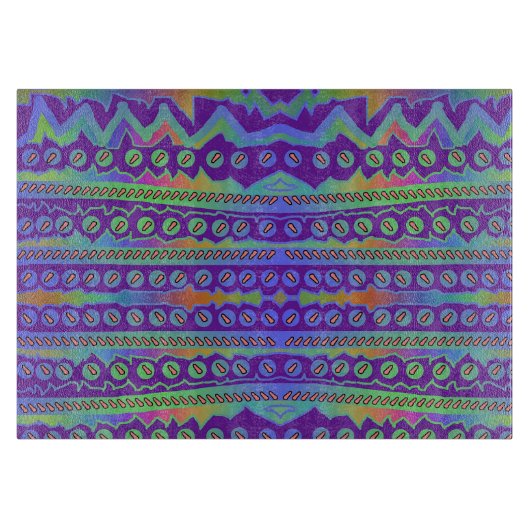 Paarse blauwe meetkaart snijplank (Voorkant)