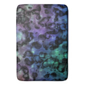 Paarse Blauwe N Blauwgroen Abstracte Bubbels Badma Badmat (Voorkant Verticaal)