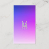 paarse-blauwe ombre - modern visitekaartje (Voorkant)