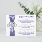 Paarse blauwe oneindigheid — maatregelen ter besch informatiekaartje (Staand voorkant)