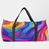 PAARSE BLAUWE ORANJE GELE ABSTRACTE GOLVEN PLUNJEZAK (Voorkant)