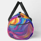 PAARSE BLAUWE ORANJE GELE ABSTRACTE GOLVEN PLUNJEZAK (Rechts)