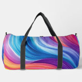 PAARSE BLAUWE ORANJE GELE ABSTRACTE GOLVEN PLUNJEZAK (Voorkant)