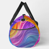 PAARSE BLAUWE ORANJE GELE ABSTRACTE GOLVEN PLUNJEZAK (Rechts)