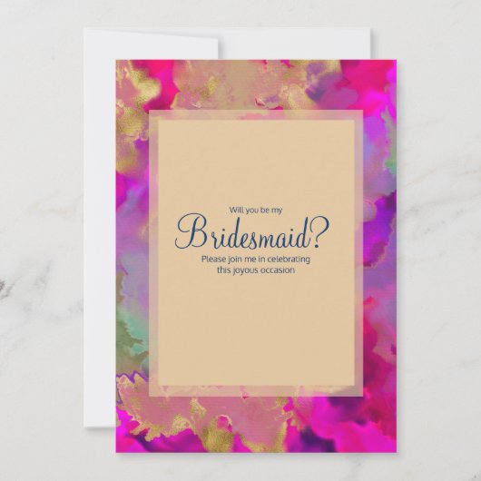 Paarse, blauwe, paarse marmer in uitnodigingen (Voorkant)