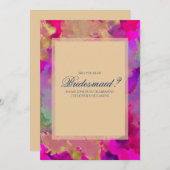 Paarse, blauwe, paarse marmer in uitnodigingen (Voorkant / Achterkant)