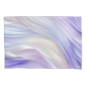 Paarse Blauwe Parel Witte Bloemen Kussensloop (Voorkant-Links)