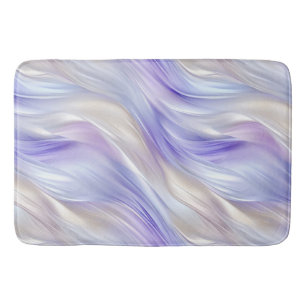 Paarse Blauwe Parel Witte Swirls Badmat