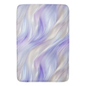 Paarse Blauwe Parel Witte Swirls Badmat (Voorkant Verticaal)