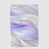  Paarse Blauwe Parel Witte Swirls Golfhanddoek (Voorkant)