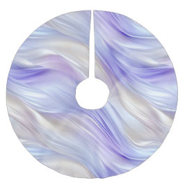  Paarse Blauwe Parel Witte Swirls Kerstboom Rok