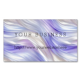  Paarse Blauwe Parel Witte Swirls Magnetisch Visitekaartje