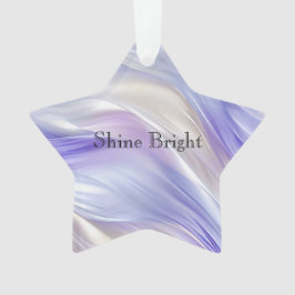  Paarse Blauwe Parel Witte Swirls Ornament