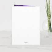 Paarse Blauwe Peacock Agaat Sweet 16 Happy Birthda Kaart (Achterkant)