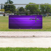 paarse blauwe plank kerk spandoek (Insitu)