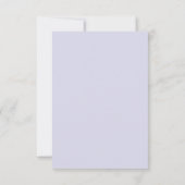 Paarse Blauwe Prinses Meisje Verjaardagsfeestje Bedankkaart (Achterkant)