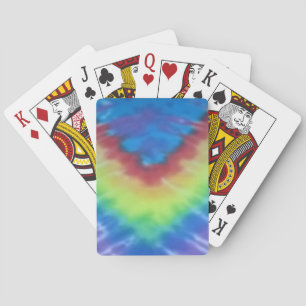 paarse blauwe regenboog met dye-speelkaarten speelkaarten
