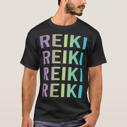 Paarse Blauwe Reiki T-shirt (Voorkant)