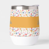 Paarse Blauwe Rode Waterverf Monogram Naam (Links)
