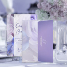 Paarse Blauwe Roos Bloemen Envelop
