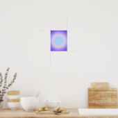 Paarse Blauwe Roze Aura Gradiënt Poster (Keuken)