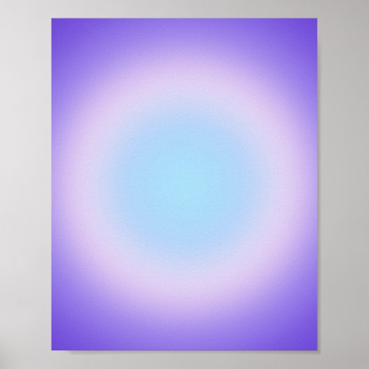 Paarse Blauwe Roze Aura Gradiënt Poster (Voorkant)