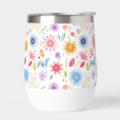 Paarse Blauwe Roze Boho Wilde Bloem (Links)