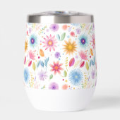 Paarse Blauwe Roze Boho Wilde Bloem (Voorkant)